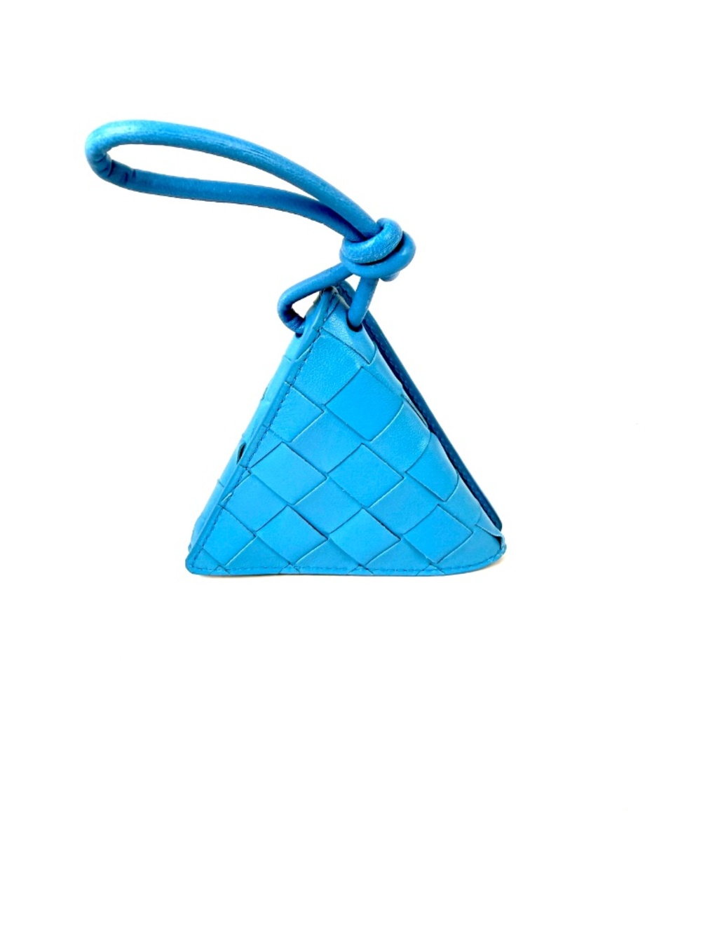 SOLD Bottega Veneta Triangle Blue Napa Leather Coin Purse Pouch - Picture 5 of 13